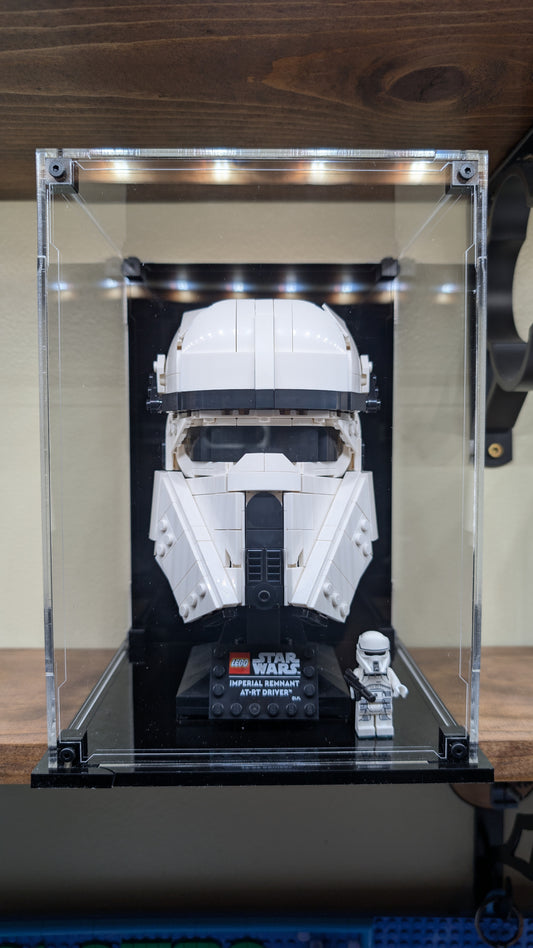 Lego Star Wars Helmet Cases with Minifigure Display